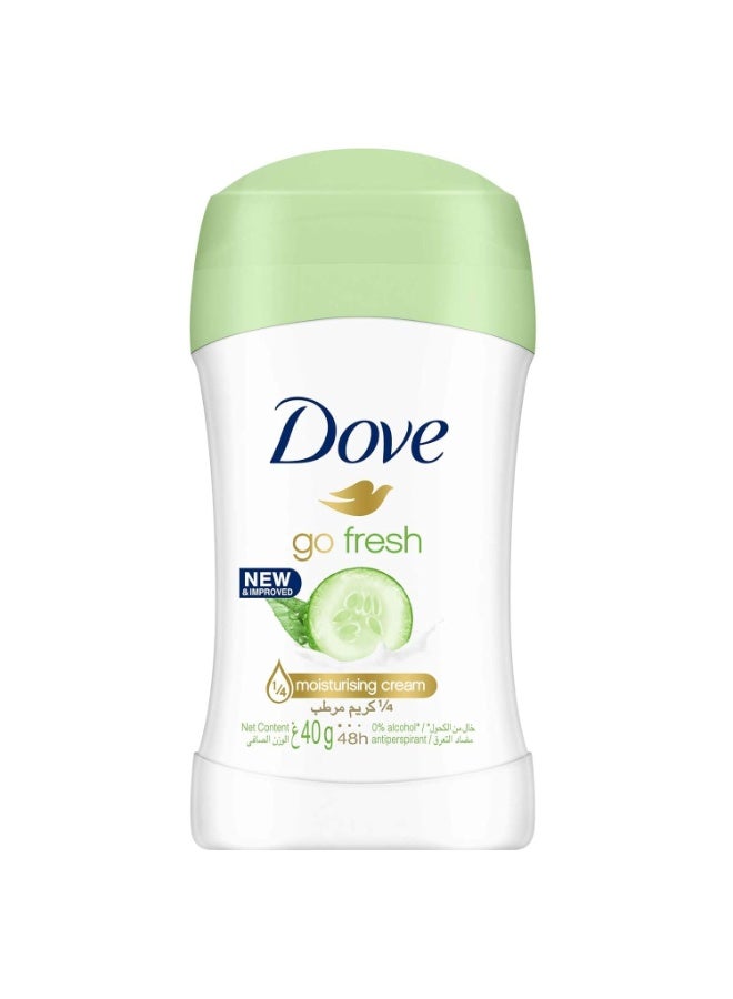 Dove Unisex Antiperspirant Stick Cucumber & Green Tea, 40G, 1 Count - Image 2